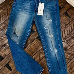 Blue Distressed Jeans